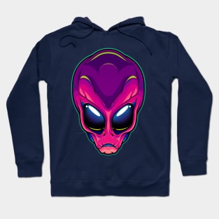 Magenta Alien Hoodie